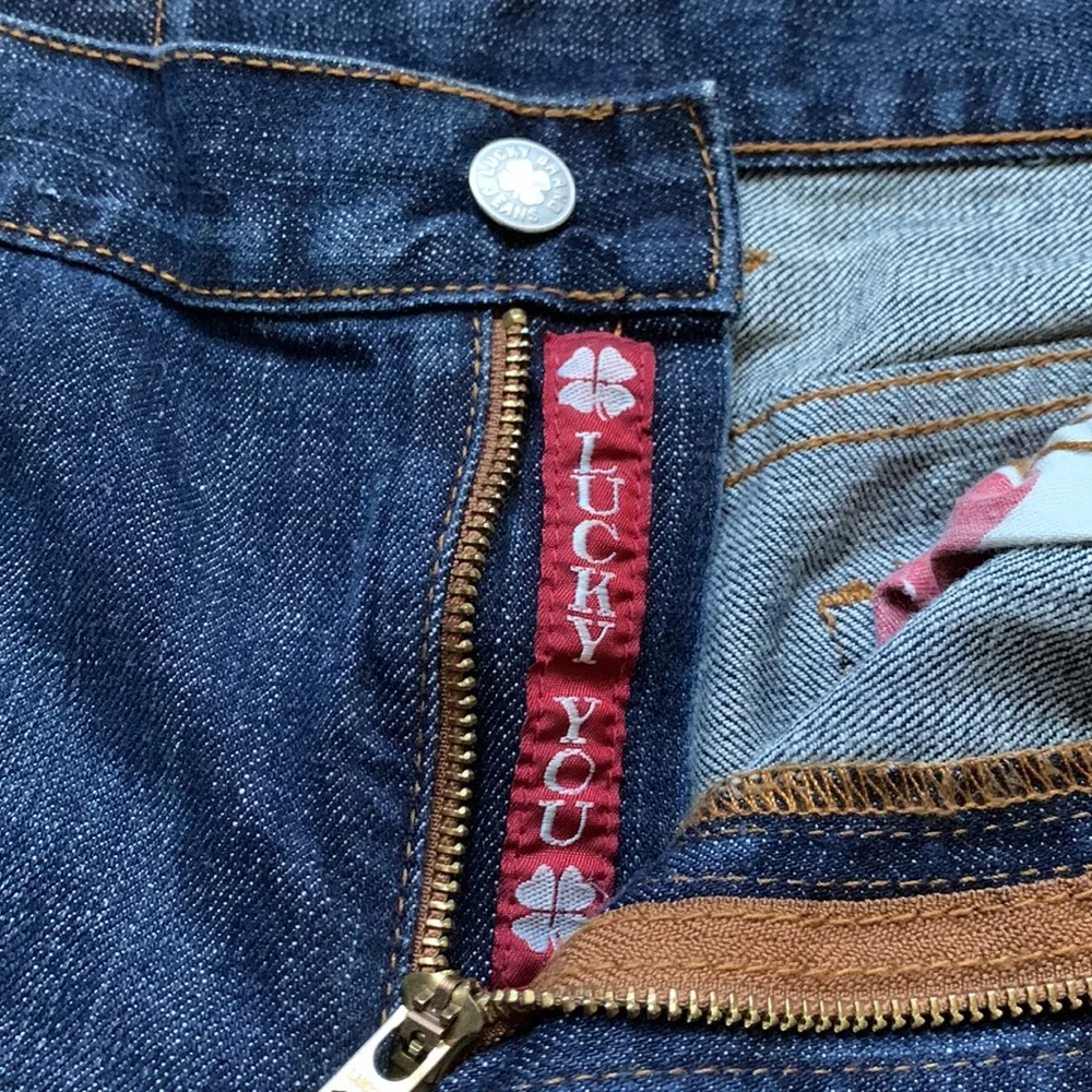 Lucky brand dungarees classic fit crop jeans size 32 - Picture 5 of 7